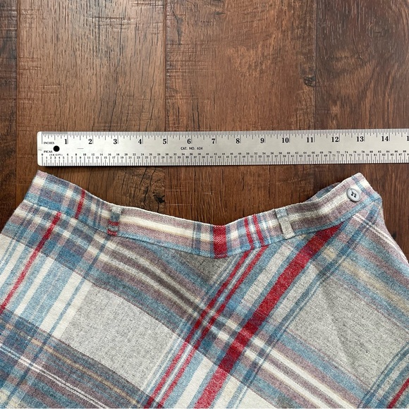 Vintage flannel wool blend skirt (size XS/S) brand: Changing Scene made in Japan - Picture 8 of 13